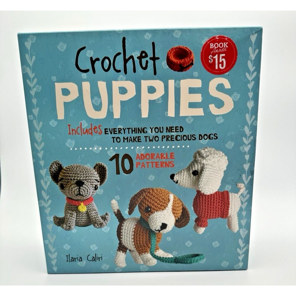 Crochet Puppies 10 Stuffed Animal Kit Sterling Innovation New Open Box